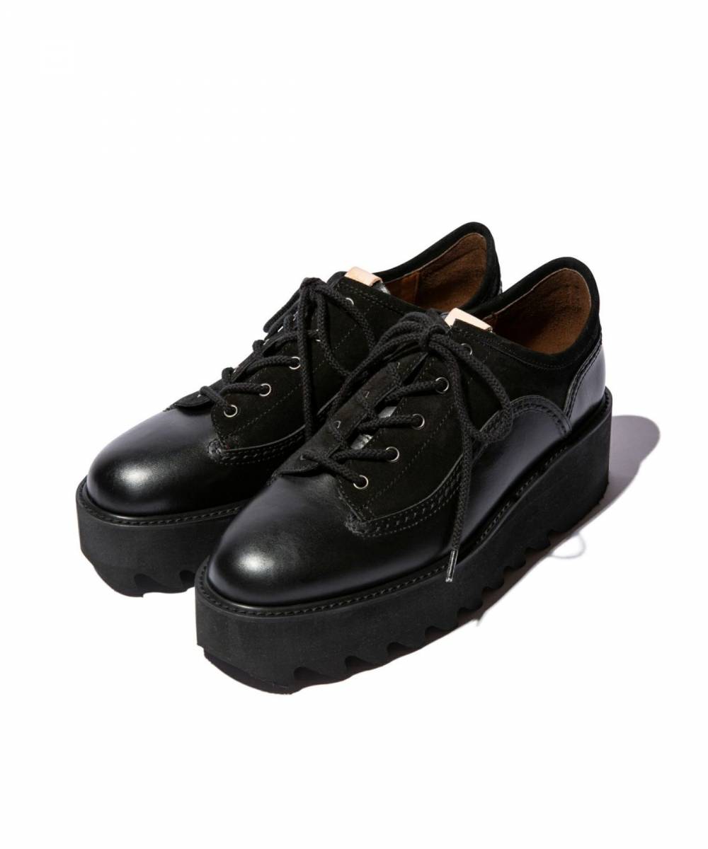 【予約商品】glamb (グラム) Shrak Sole Factory Shoes - Black