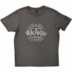 【予約商品】AC/DC バンドTシャツ ユニセックス: Rock or Bust (Charcoal Grey) - CHARCOAL GREY
