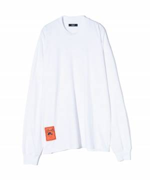 【予約商品】glamb(グラム) GB0424/CS16 : Signature Long Sleeves T-Shirt / シグネイチャーロングスリーブＴシャツ - White