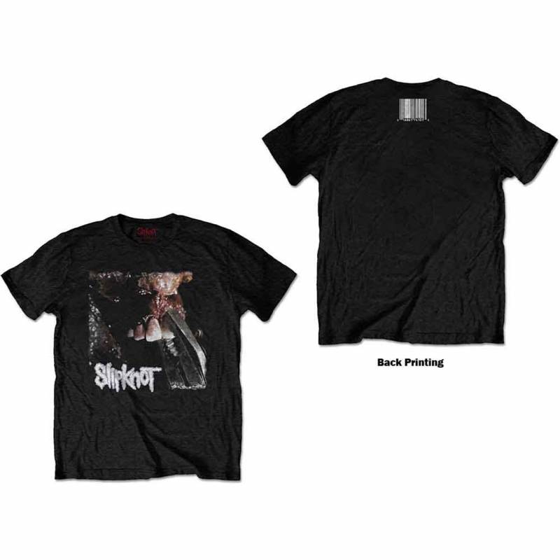 【予約商品】SLIPKNOT バンドTシャツ ユニセックス: Pulling Teeth (Black) (Back Print)