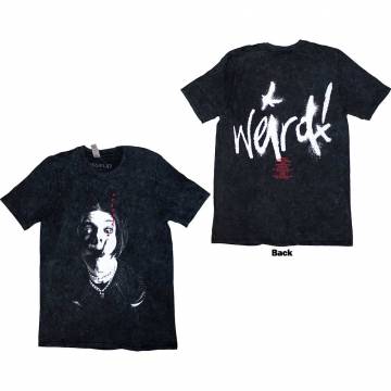 【予約商品】YUNGBLUD バンドTシャツ ユニセックス: Weird (Wash Collection & Back Print) - BLACK
