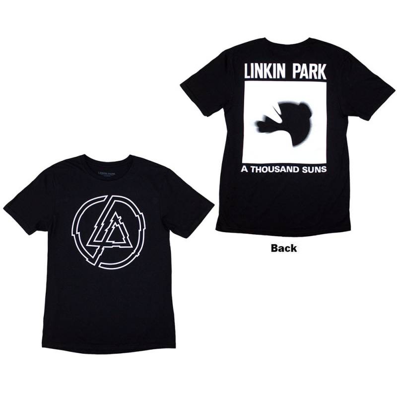 LINKIN PARK バンドTシャツ ユニセックス: A Thousand Suns (Black) (Back Print)
