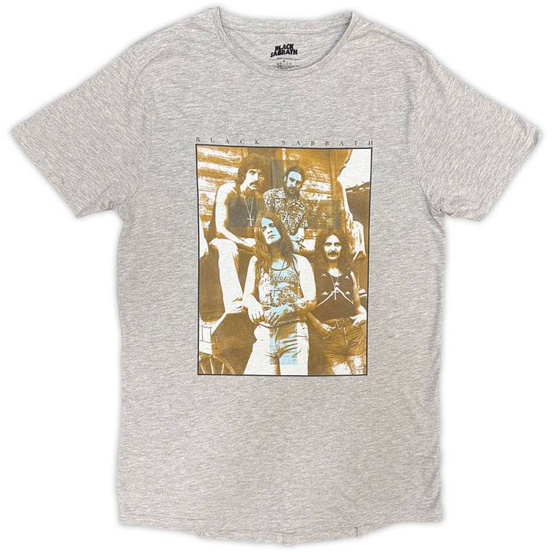 【予約商品】BLACK SABBATH バンドTシャツ ユニセックス: Blue Cross (Grey)