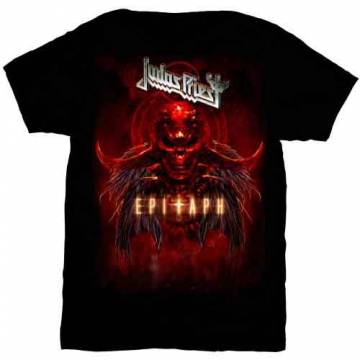 【予約商品】JUDAS PRIEST ユニセックスTシャツ: Epitaph Red Horns