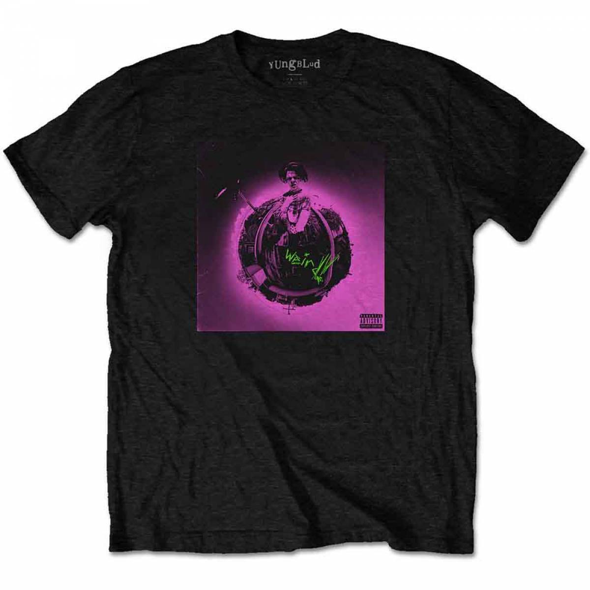 【予約商品】YUNGBLUD バンドTシャツ ユニセックス: Pink Album - BLACK