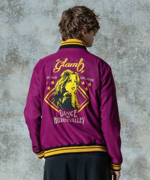 【予約商品】glamb(グラム)GB0325/JKT20 : Needlework Short Jacket / ニードルワークショートジャケット - Purple