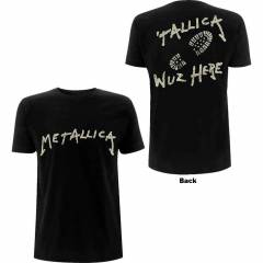 【予約商品】METALLICA バンドTシャツ ユニセックス: Wuz Here (Black) (Back Print) - BLACK