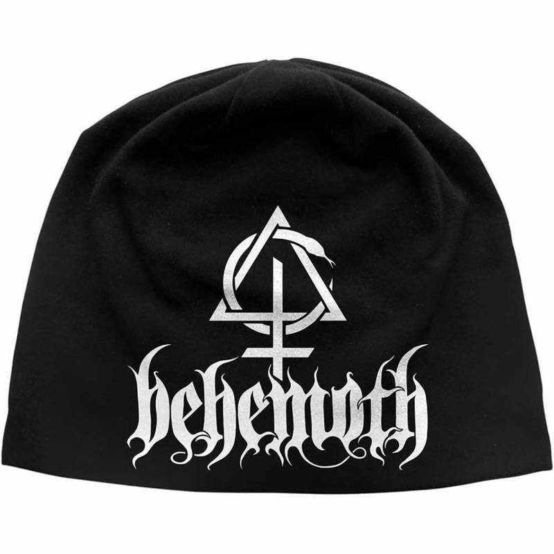 【予約商品】BEHEMOTH Unisex Beanie Hat: Opvs Contra Natvram JD Print (Black)