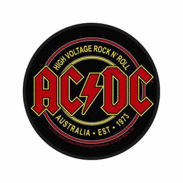【予約商品】AC/DC Woven Patch: High Voltage Rock N Roll (Standard)