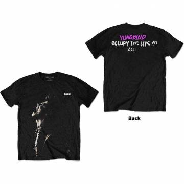 【予約商品】YUNGBLUD バンドTシャツ ユニセックス: Occupy the UK (Back Print) - BLACK