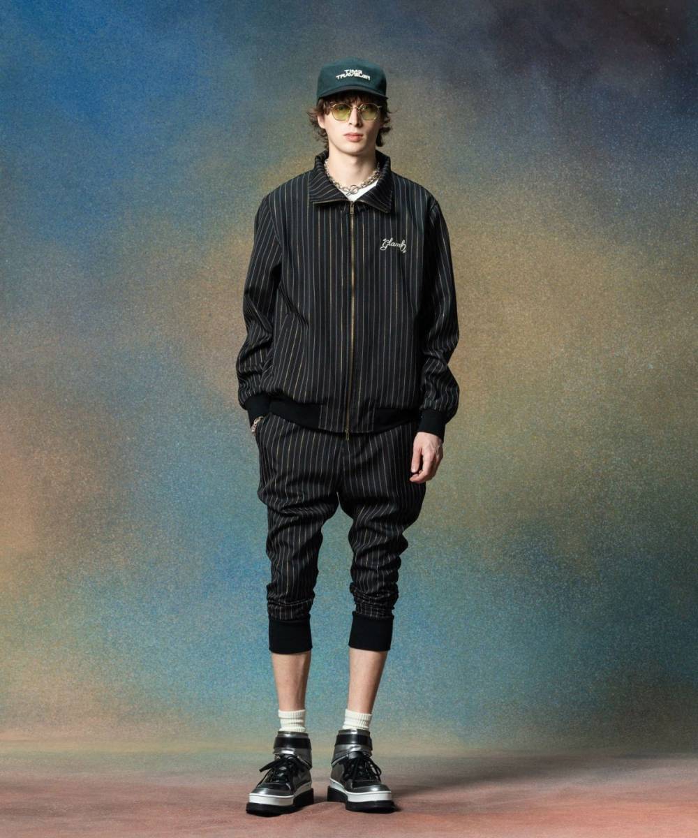 予約商品】glamb(グラム)GB0225/JKT01 : Sparkle Stripe Track 予約商品】glamb(グラム)GB0225/JKT01 : Sparkle Stripe Track