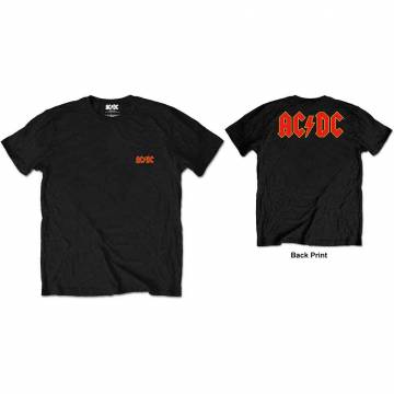 【予約商品】AC/DC Unisex Retail Pack バンドTシャツ: Logo (Black) (Back Print) - BLACK
