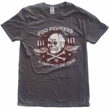 【予約商品】FOO FIGHTERS バンドTシャツ ユニセックス: Matter of Time (Charcoal Grey) - CHARCOAL GREY
