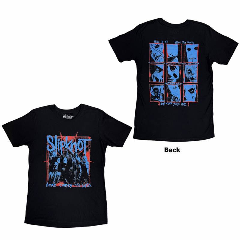 【予約商品】SLIPKNOT バンドTシャツ ユニセックス: Here Comes The Pain (Black) (Back Print)