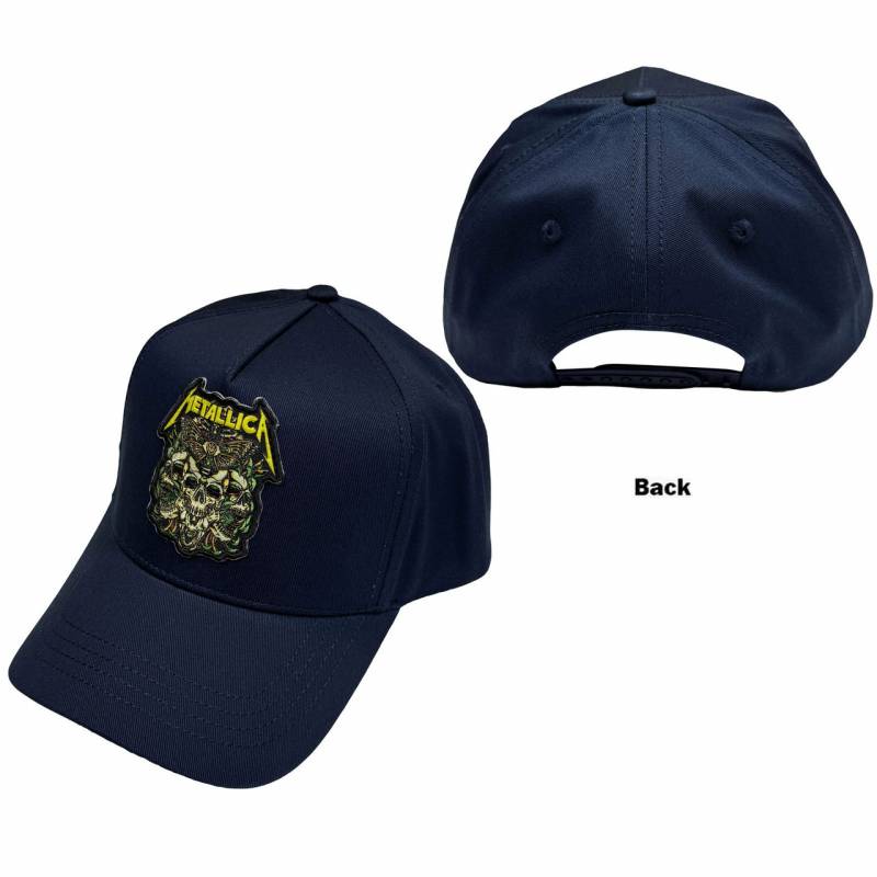 【予約商品】METALLICA Unisex Baseball Cap: Moth Into Flame (Navy Blue)
