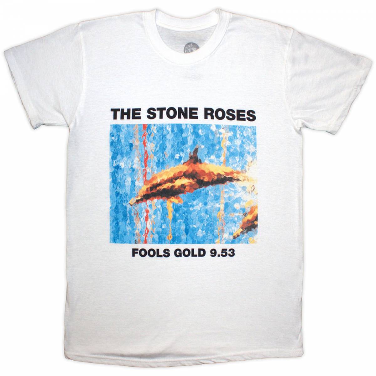 【予約商品】THE STONE ROSES バンドTシャツ ユニセックス: Fools Gold (White) - WHITE