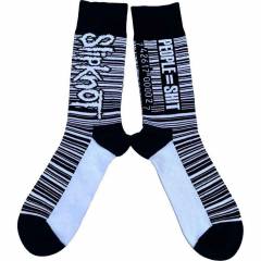 【予約商品】SLIPKNOT Unisex Ankle Socks: Barcode (Black) (UK Size 4 - 7) - BLACK