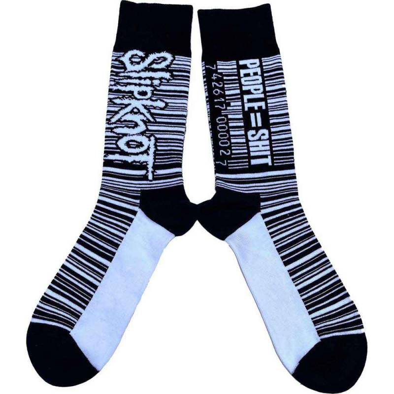 【予約商品】SLIPKNOT Unisex Ankle Socks: Barcode (Black) (UK Size 4 - 7) - BLACK