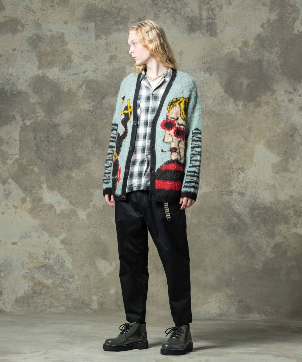 glamb(グラム)GB0125/KNT02 : Weeping Man Cardigan / ウィー glamb(グラム)GB0125/KNT02 : Weeping Man Cardigan / ウィー