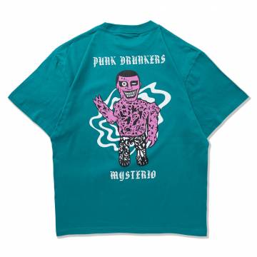 【予約商品】PUNK DRUNKERS (パンクドランカーズ)【予約・6月入荷】［PDSxMysterio］プリミドランカーTEE - A.GREEN