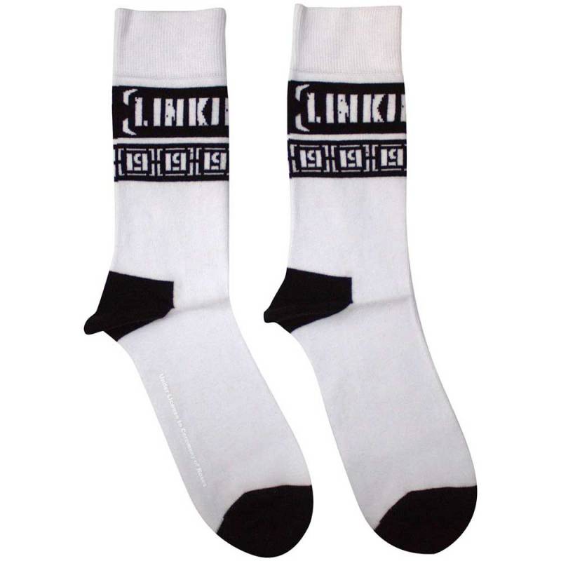 【予約商品】LINKIN PARK Unisex Ankle Socks: LP Repeat (White) (UK Size 7 - 11)