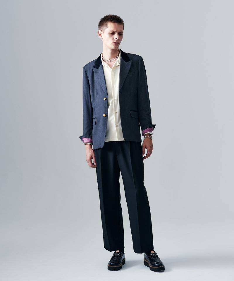 【予約商品】glamb(グラム)Blue Noise Tailored Set Up / ブルーノイズテーラードセットアップ - Indigo
