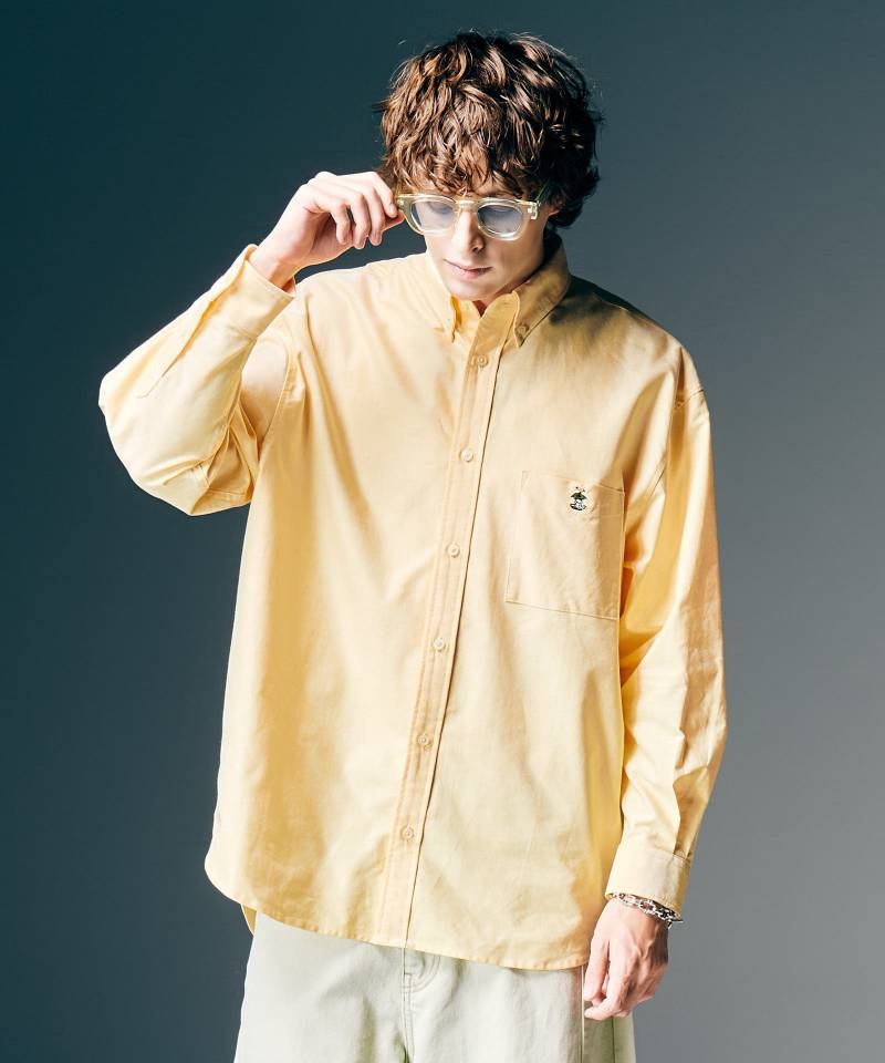 【予約商品】glamb(グラム)Forbidden Apple Oxford Shirt / フォビドゥンアップルオックスフォードシャツ - Yellow