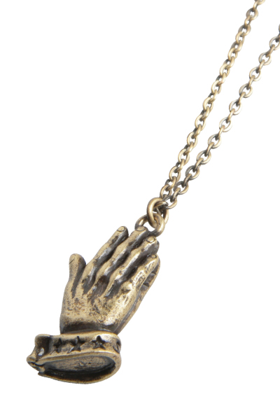 Subciety METAL NECKLACE -PRAYING HANDS- A.GLD