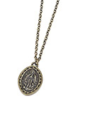 Subciety METAL NECKLACE-Guadalupe- - ANTIQUE GOLD