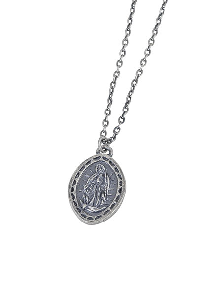 Subciety METAL NECKLACE-Guadalupe- - ANTIQUE SILVER