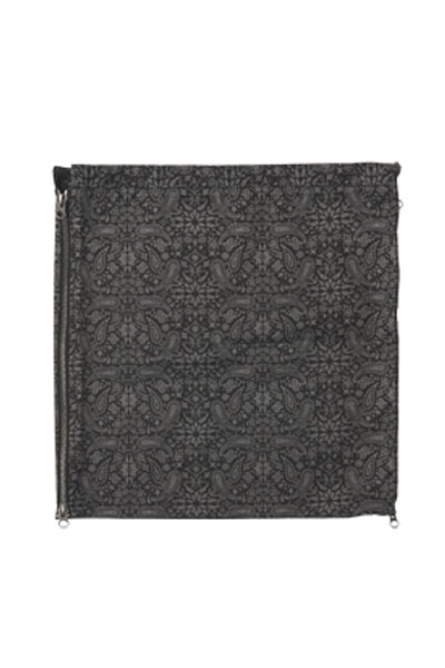 Subciety (サブサエティ) BANDANNA SKIRT-PAISLEY- BLACK