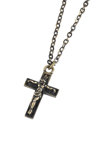 Subciety METAL NECKLACE-JESUS- ANTIQUE GOLD