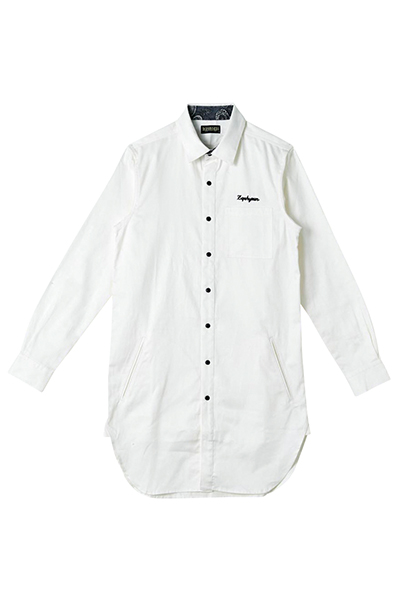 【予約商品】Zephyren（ゼファレン）LONG SHIRT L/S WHITE