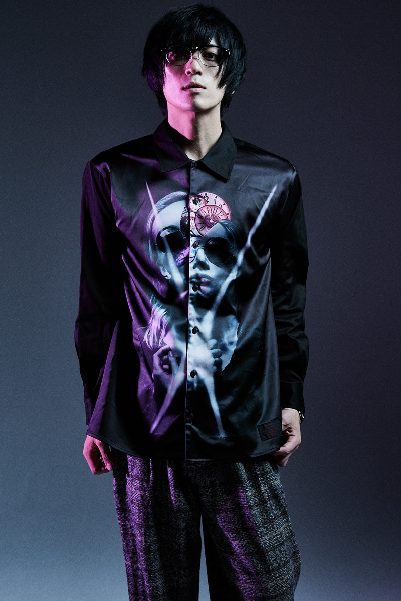 Zephyren(ゼファレン)PHOTO PRINT SHIRT L/S BLACK / variat omnia tempus