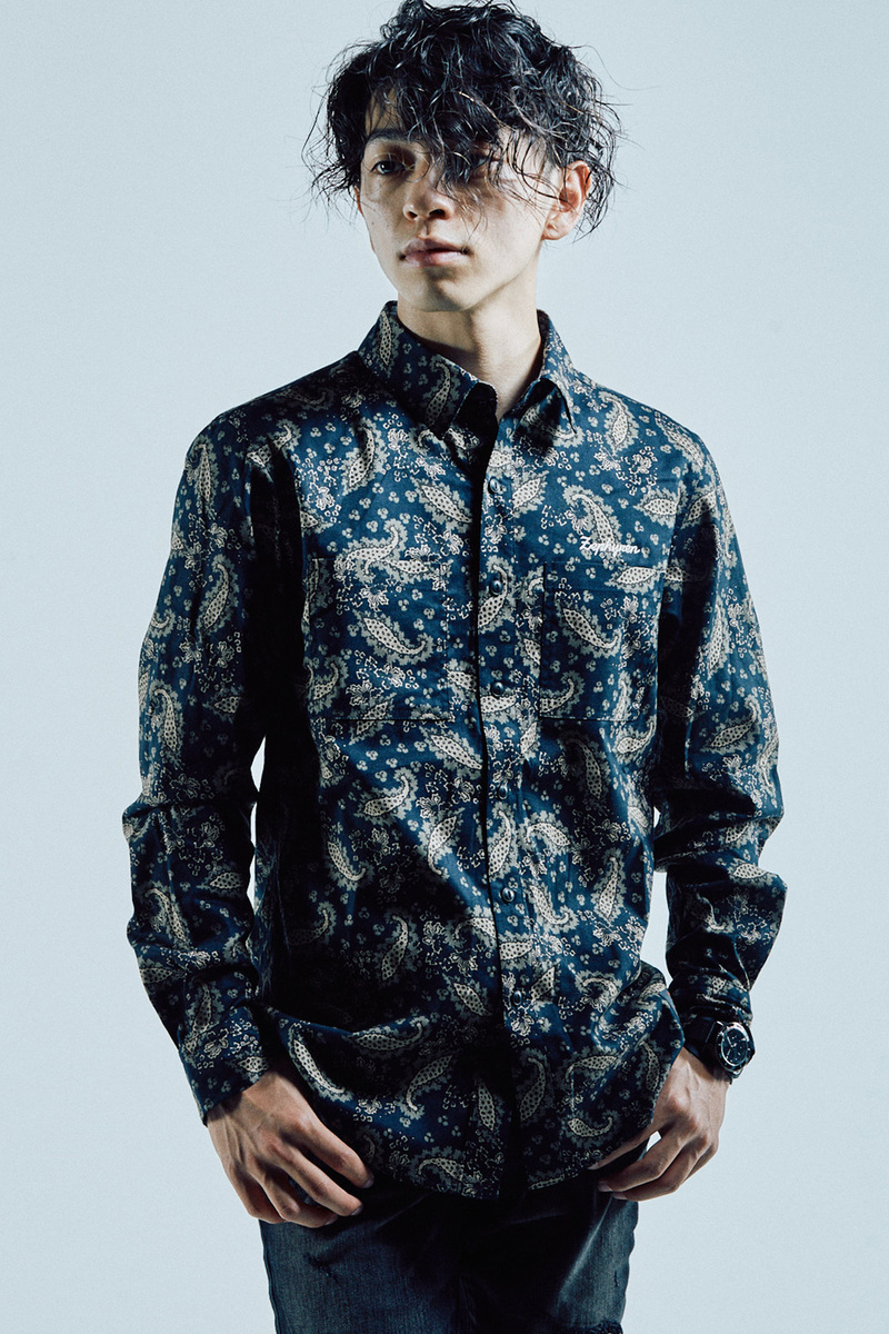 Zephyren(ゼファレン) SHIRT L/S - Resolve - BLACK / PAISLEY