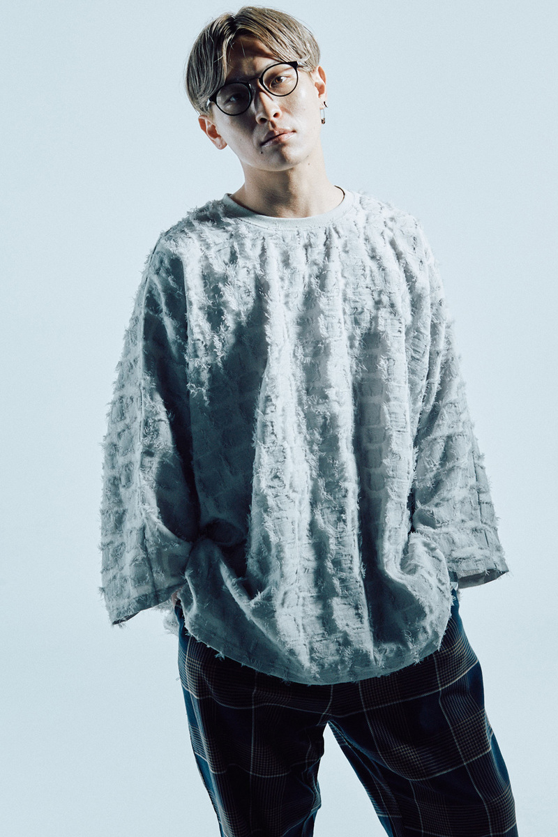 Zephyren(ゼファレン) JACQUARD CUT L/S WHITE