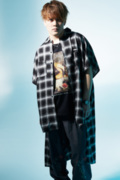 Zephyren(ゼファレン) LONG SHIRT S/S - Resolve - BLACK CHECK